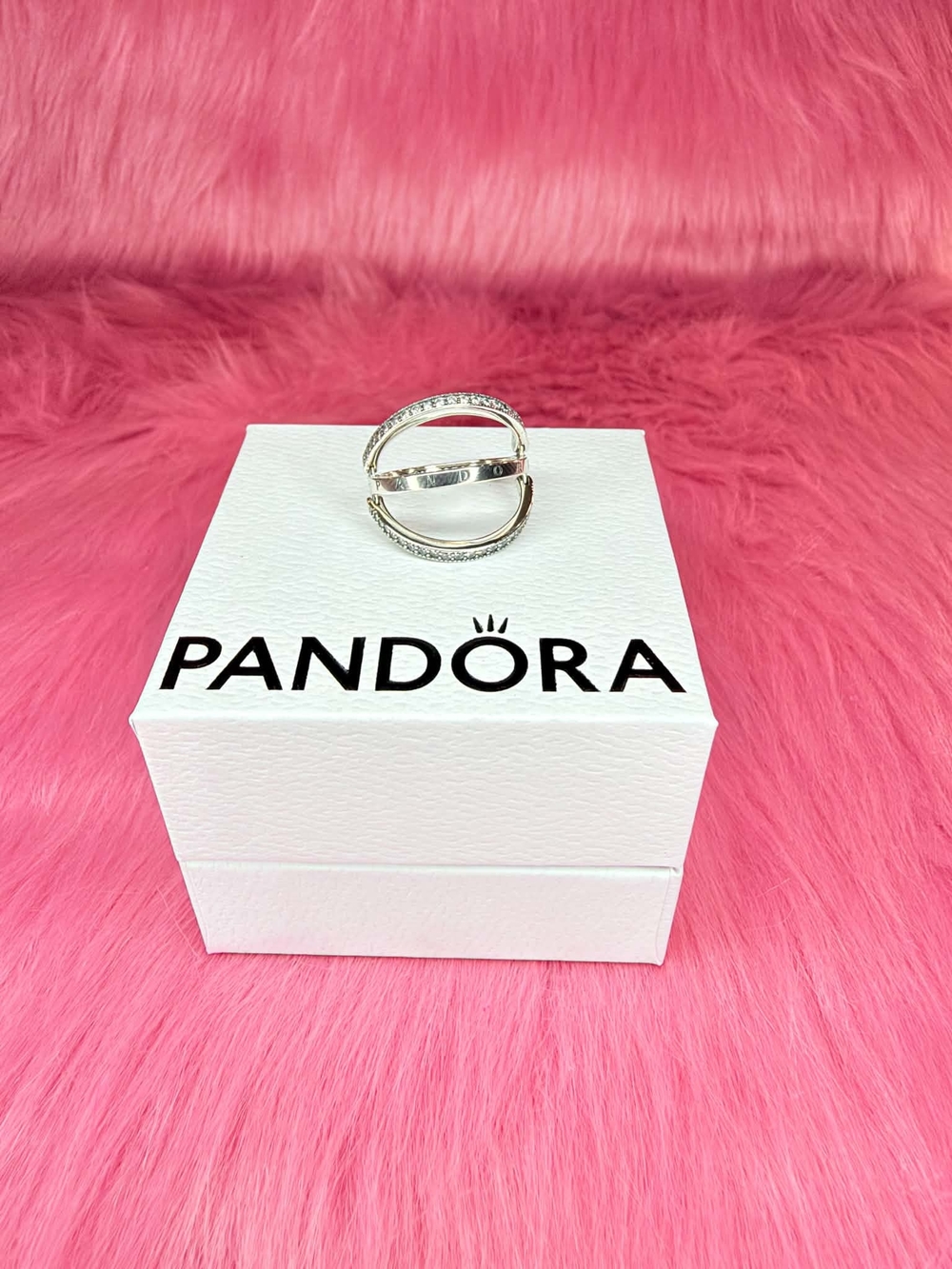 Pandora Sterling Silver Open Circle Ring in Silver